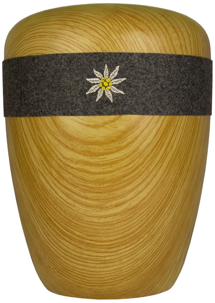 Spalt urn oak natural material