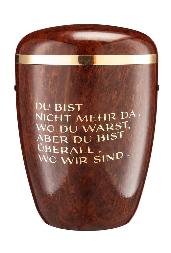 Spalt Urne Wurzelholz Naturstoff