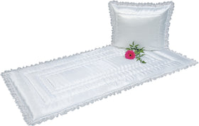 Juego de techo Besta damasco punto con acolchado ondulado techo