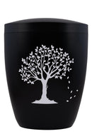 Spalt Urne Schwarz Lackiert Naturstoff-1