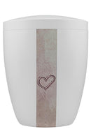 Spalt Urne Weiß Lackiert Modern Naturstoff-10