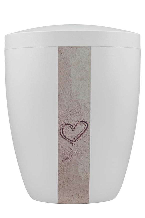 Spalt Urne Weiß Lackiert Modern Naturstoff