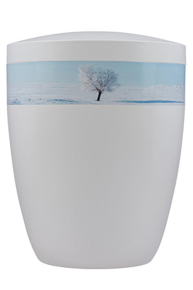 Spalt Urne Weiß Lackiert Modern Naturstoff