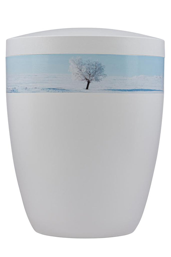 Spalt Urne Weiß Lackiert Modern Naturstoff