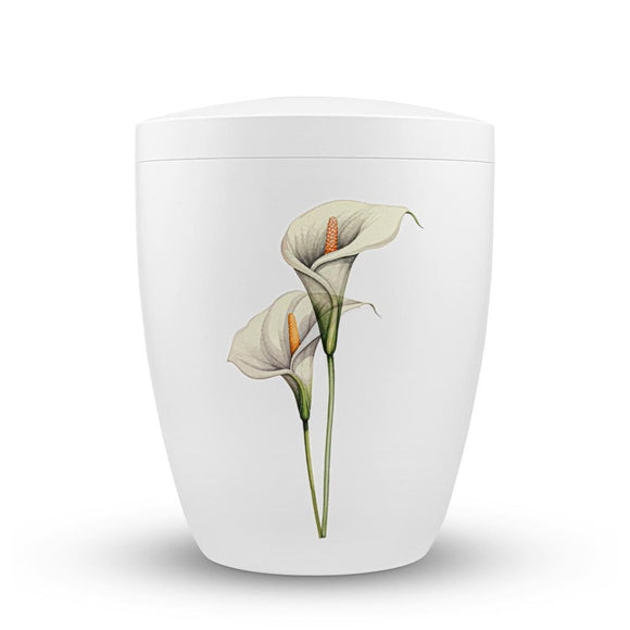 Spalt Urne Weiß Lackiert Modern Naturstoff