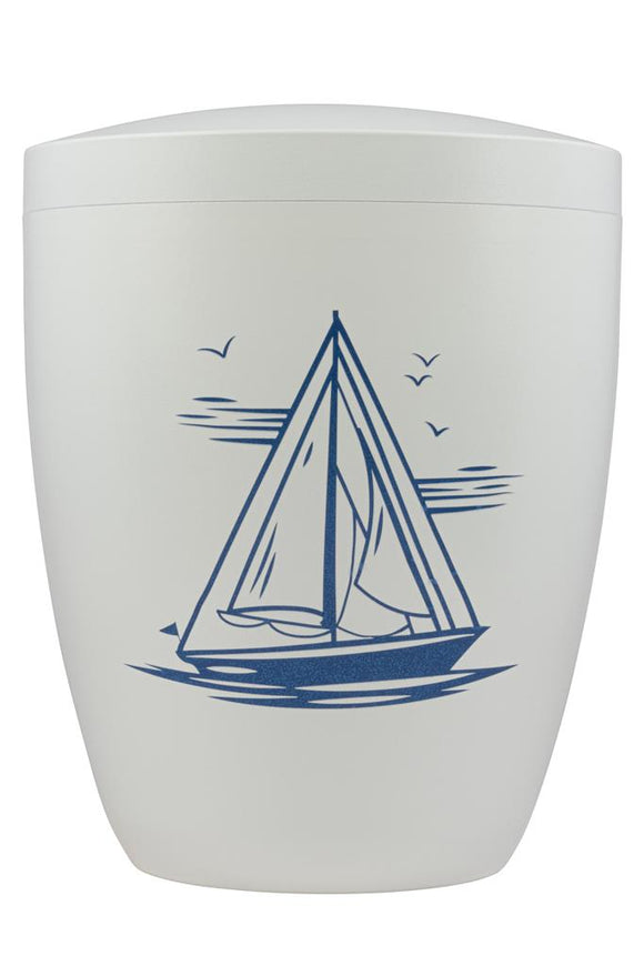 Spalt Urne Weiß Lackiert Modern Naturstoff