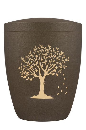 Spalt Urne Brass Lackiert Naturstoff
