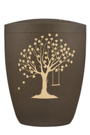 Spalt Urne Brass Lackiert Naturstoff-2