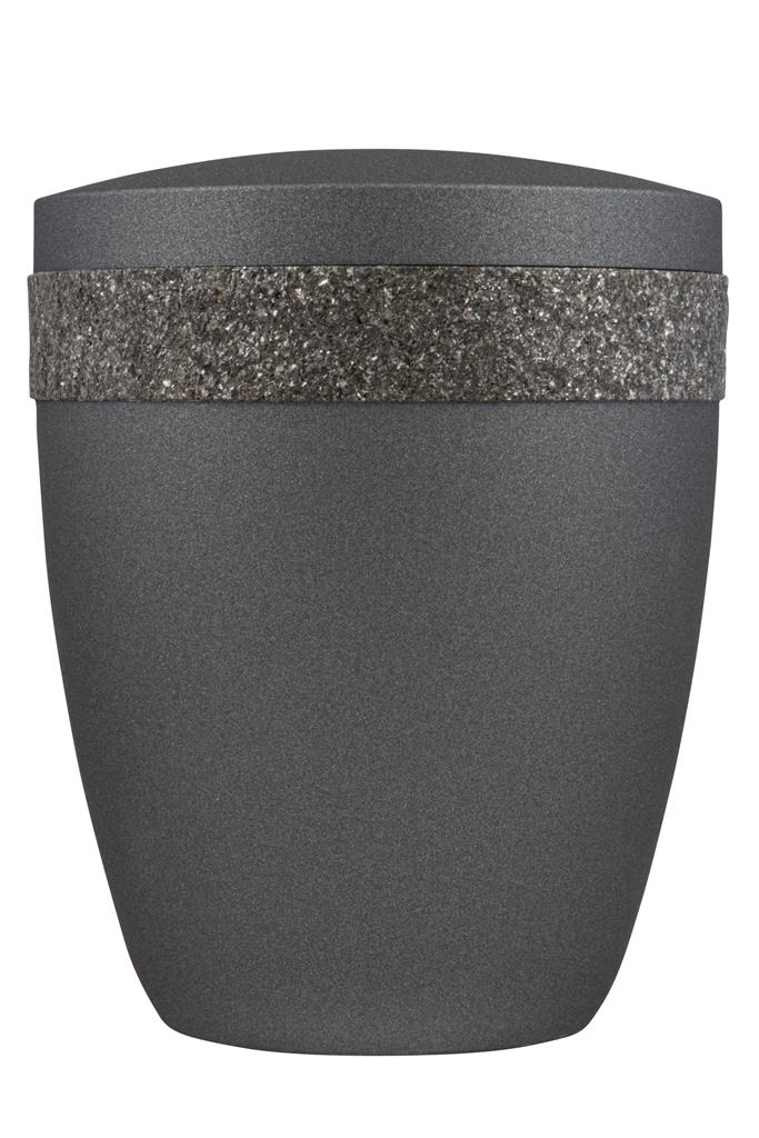 Spalt urn Iron lacquered natural material - 0