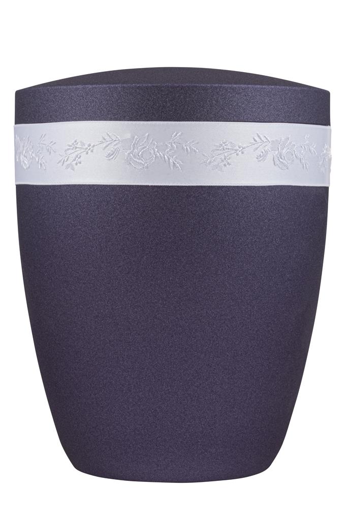 Spalt urn purple lacquered natural fabric - 0