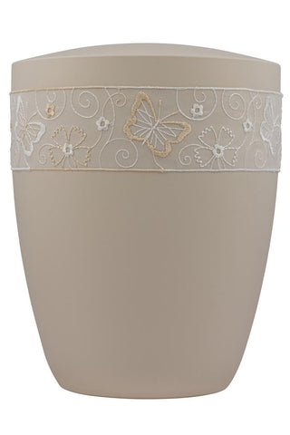 Kaufen schmetterlingsborte Spalt Urne Beige Lackiert Naturstoff