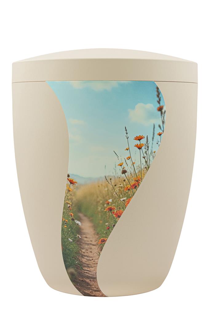Kaufen foto-schwung-feldweg Spalt Urne Seashell Modern Naturstoff