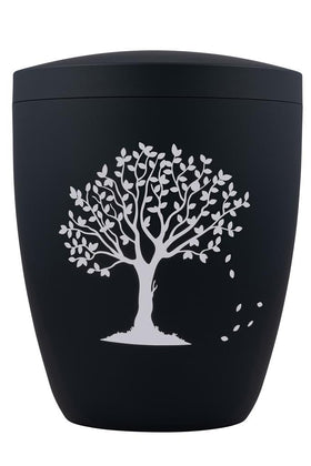 Spalt urn stone gray lacquered natural material