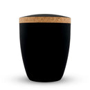 Spalt Urne Schwarz Matt Lackiert Naturstoff-2