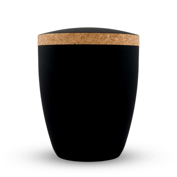 Spalt Urne Schwarz Matt Lackiert Naturstoff