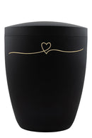 Spalt Urne Schwarz Matt Lackiert Naturstoff-4