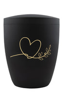 Spalt Urne Schwarz Matt Lackiert Naturstoff-5