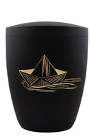 Spalt Urne Schwarz Matt Lackiert Naturstoff-7