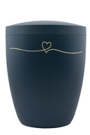 Spalt Urne Nachtblau Matt Lackiert Naturstoff-4