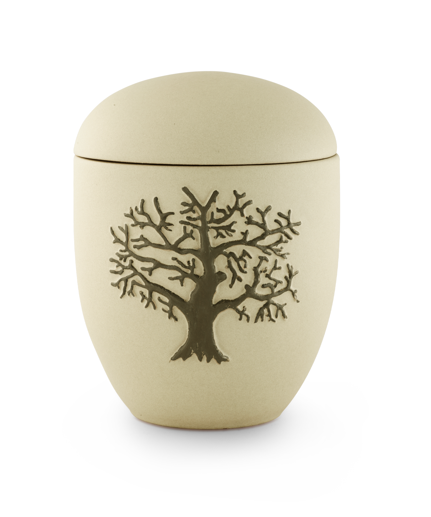 Völsing urn tree relief ceramic