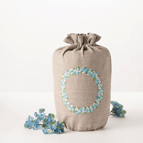 Last Velvet Textile Urne Leinen Vergissmeinnicht