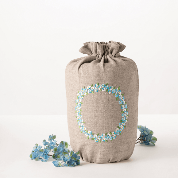 Last Velvet Textile Urne Leinen Vergissmeinnicht