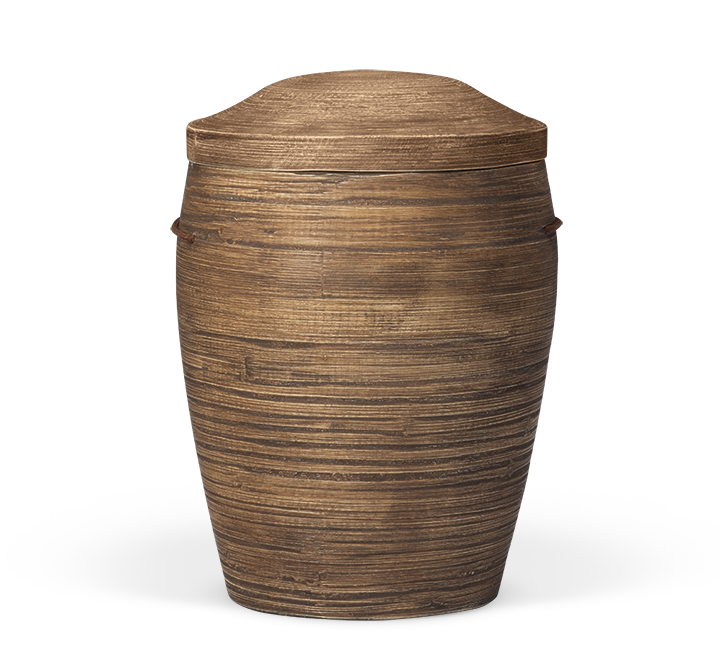 Heiso bamboo urn organic urn