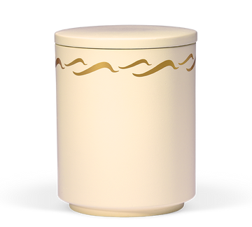 Heiso Seeurne Wellendekor Bio Urne - 0