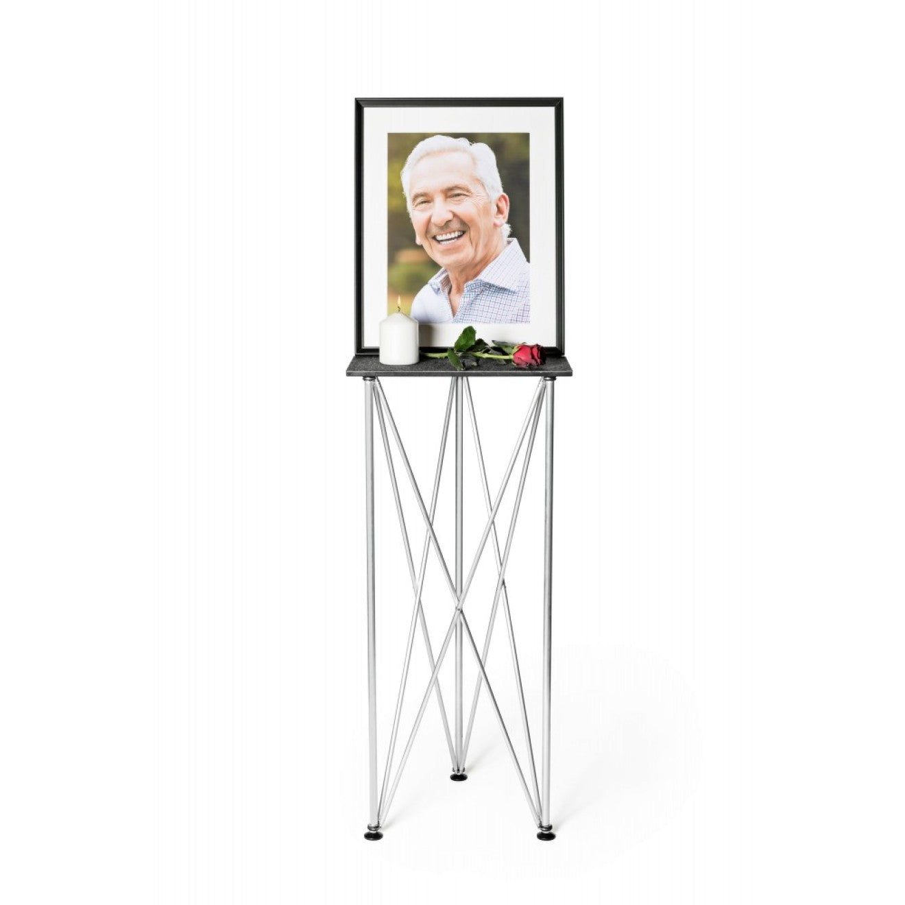 Spider easel with picture frame and transport bags