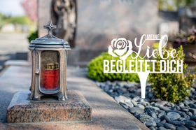 Tappo per tomba "Il mio amore ti accompagna" set di 3 pezzi