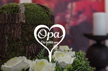 Grabstecker "Opa du fehlst uns" - 0