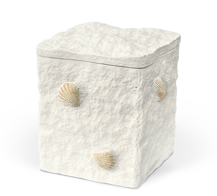 Heiso sea urn shell limestone bio urn