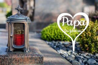 Grabstecker "Papa du fehlst uns" 3er Set