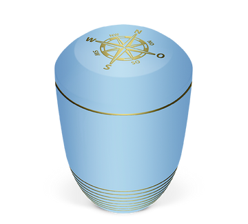 Heiso Seeurne Atlantikblau Bio Urne