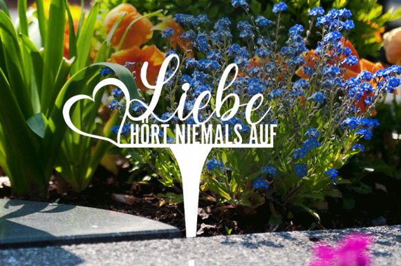 Tappo per tomba "L'amore non finisce mai"