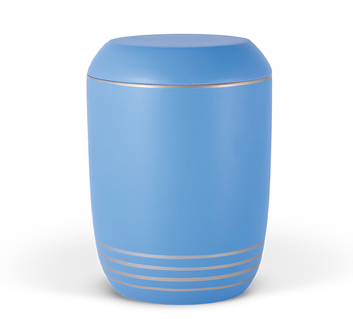 Heiso sea urn turquoise blue organic urn