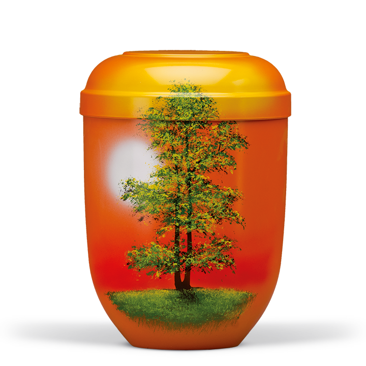 Kaufen terrakotta-herbstbaum Heiso Classic Airbrush Motiv Bio Urne