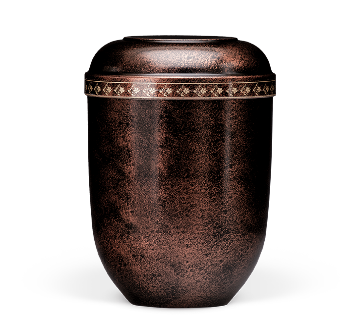 Heiso Classic patinated organic urn - 0