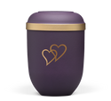 Heiso Classic Goldrand Herzen Bio Urne