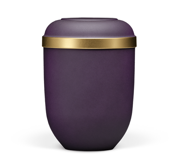 Heiso Classic gold rim organic urn