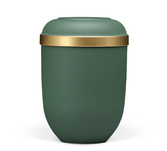 Heiso Classic gold rim organic urn
