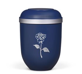 Urna classica Heiso con bordo in argento