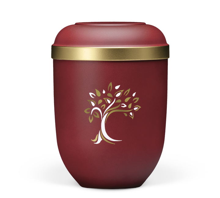 Heiso Classic gold rim tree ArtDecor organic urn