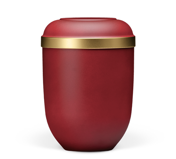 Heiso Classic gold rim organic urn