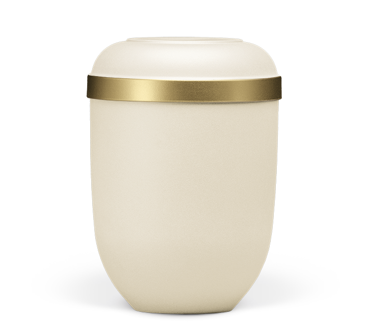 Heiso Classic gold rim organic urn