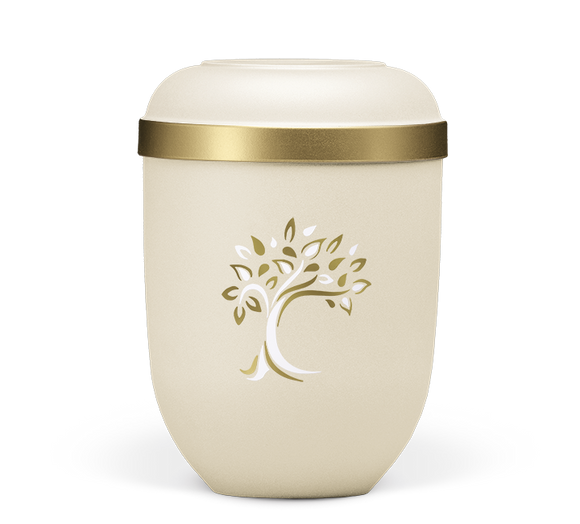 Heiso Classic Goldrand Baum ArtDecor Bio Urne