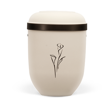 Heiso Classic Beige Braun abgesetzt Bio Urne
