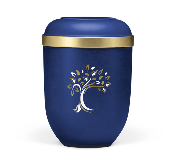 Heiso Classic Goldrand Baum ArtDecor Bio Urne