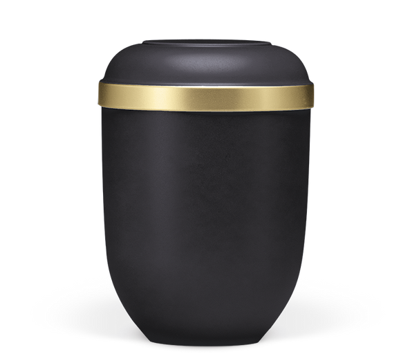 Heiso Classic gold rim organic urn