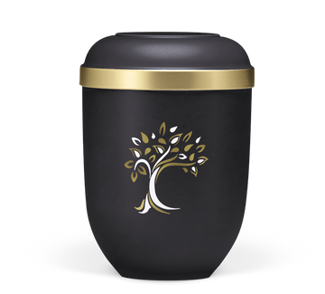 Heiso Classic gold rim tree ArtDecor organic urn